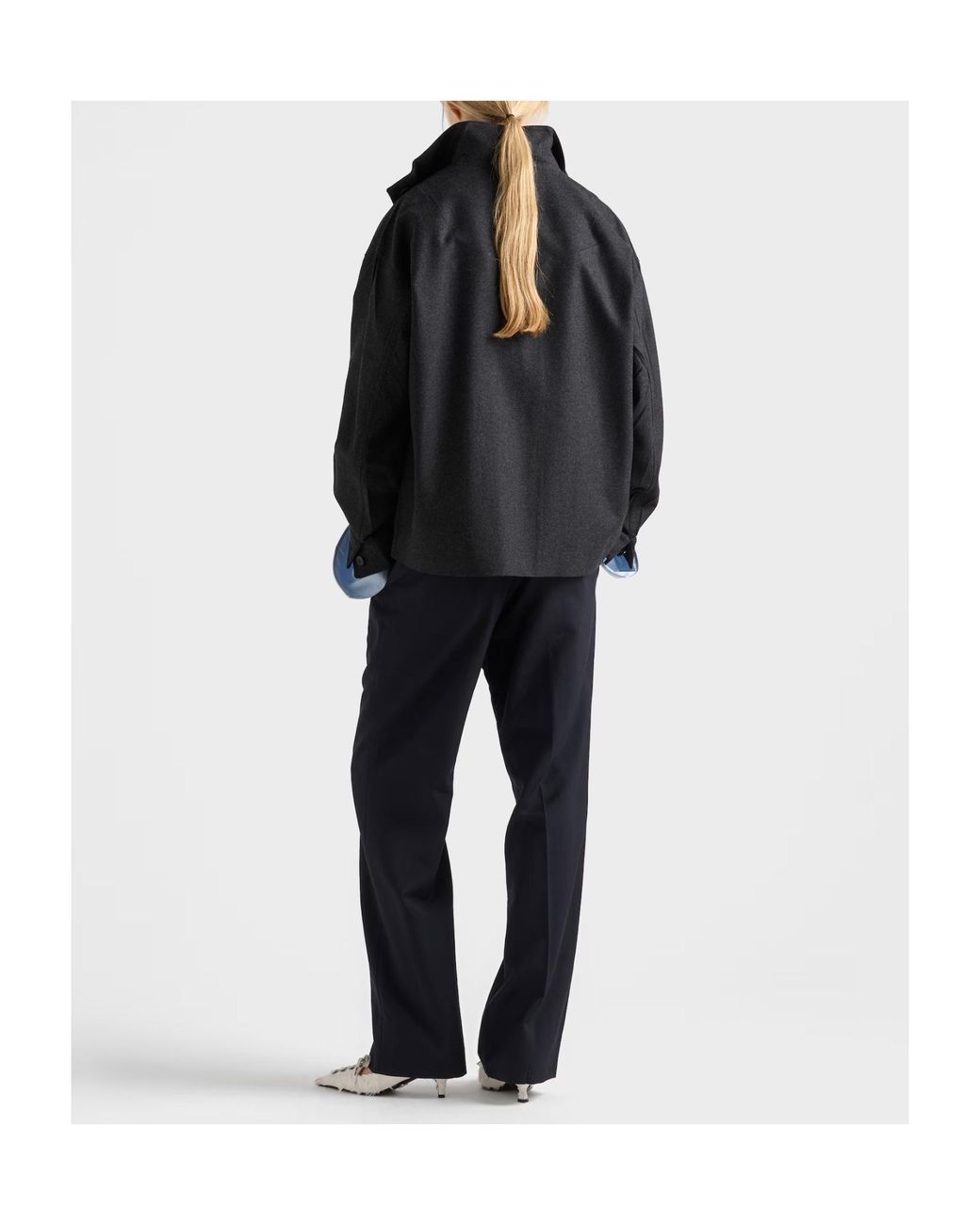 Prada Black Re-Wool Blouson Jacket