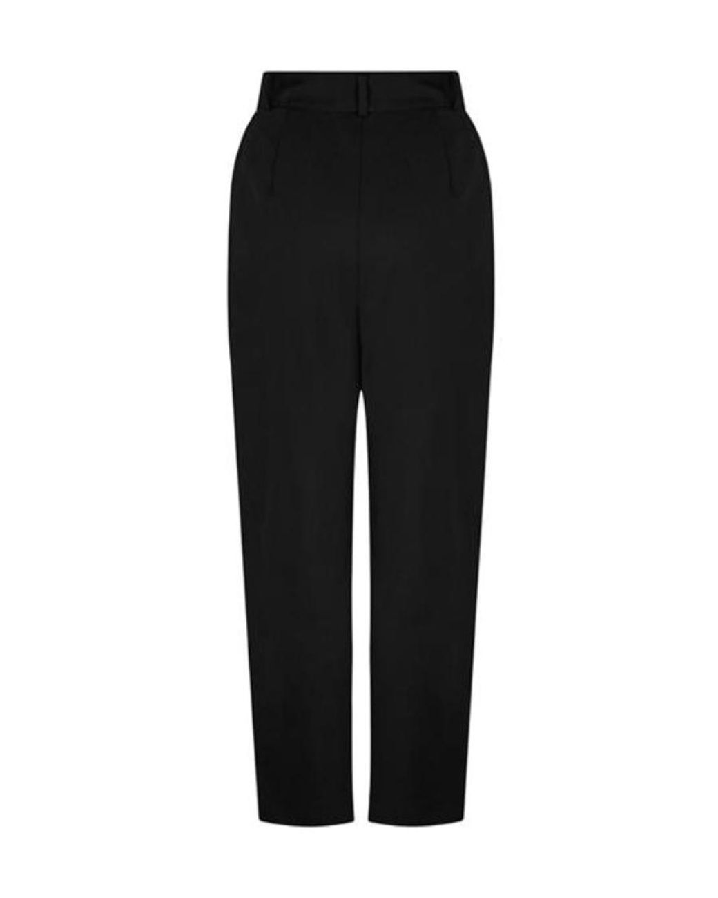 Totême Black Deep-Pleated Straight Pants
