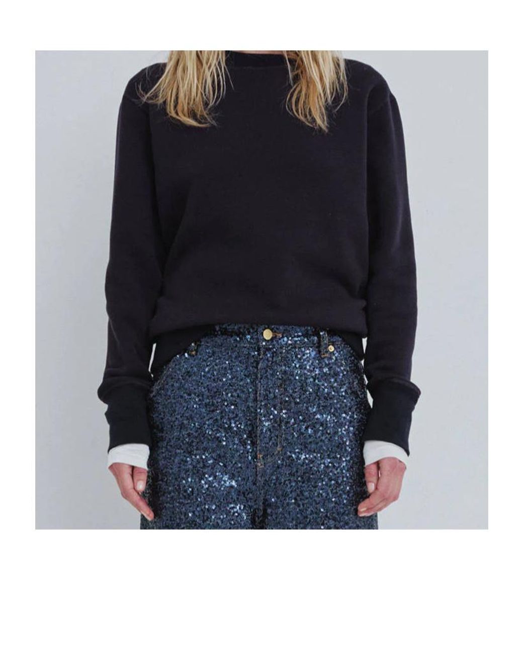 DARKPARK Blue Youll Never Take Me Off Sweatshirt