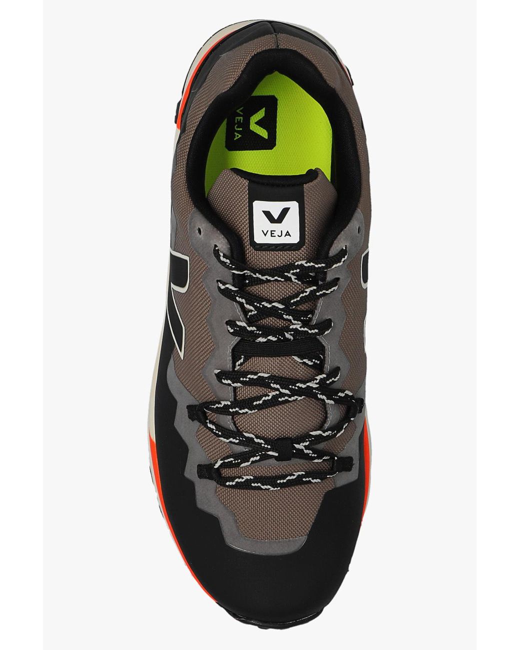 Veja Black Logo Sports Shoes for men