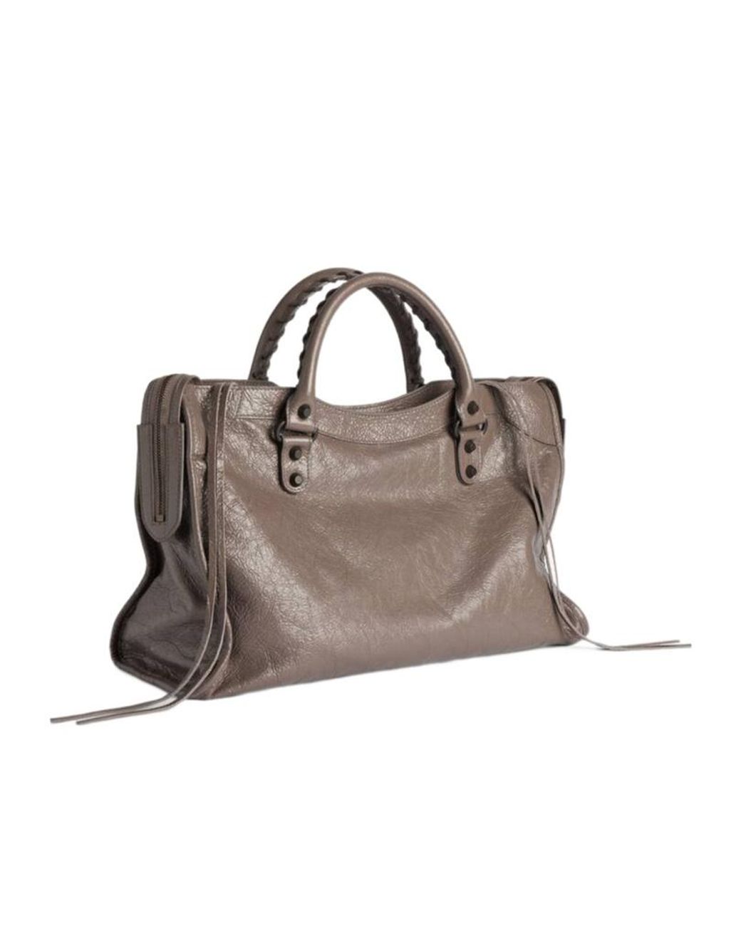 Balenciaga Metallic Le City Medium Shoulder Bag