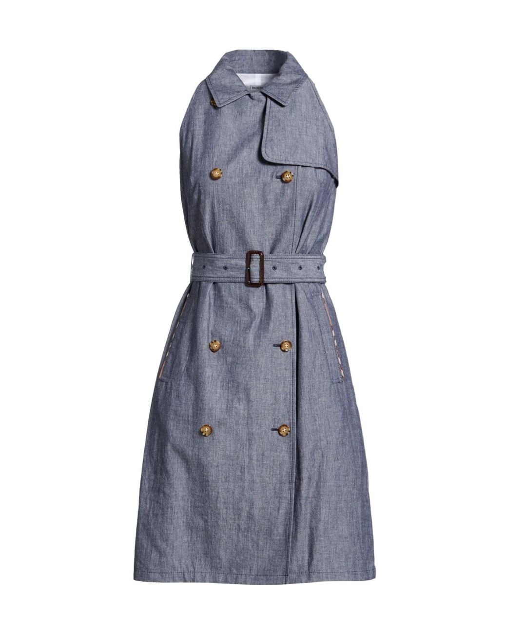 Burberry Blue Sleeveless Maxi Dress