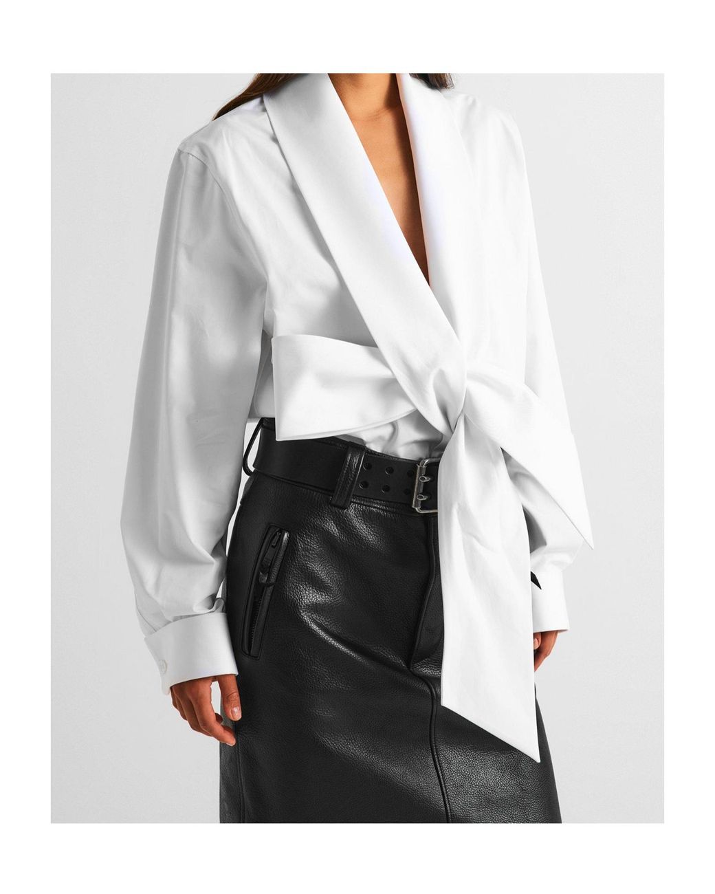 Saint Laurent White Long Sleeve Shirt