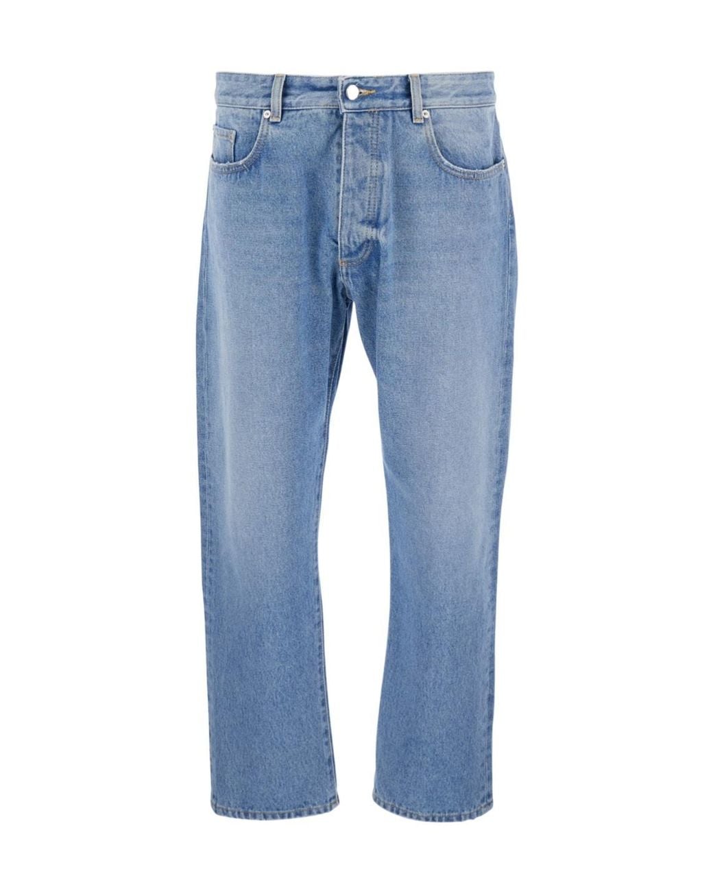 ICON DENIM Blue Straight Jeans for men