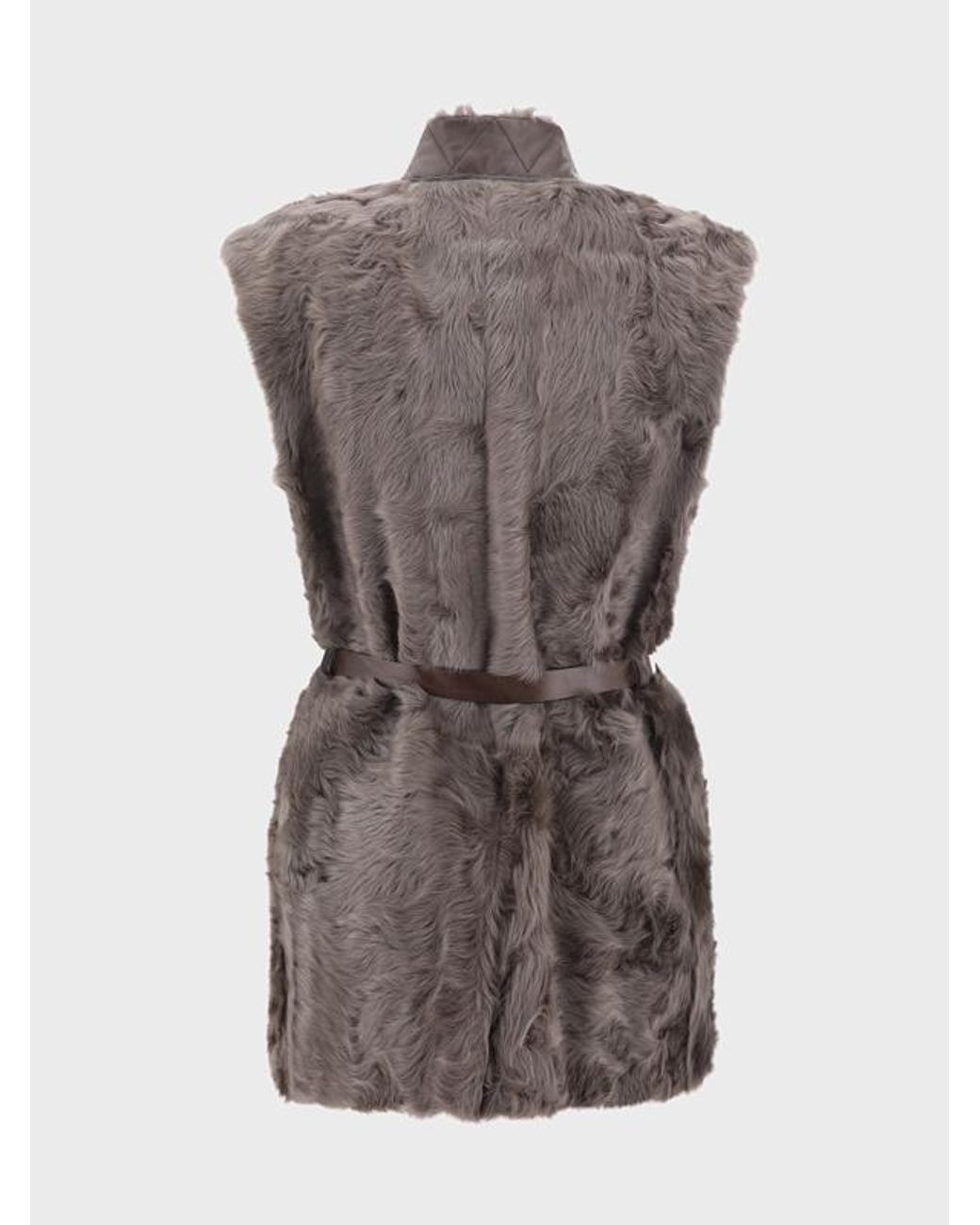 Brunello Cucinelli Brown Fur Vest
