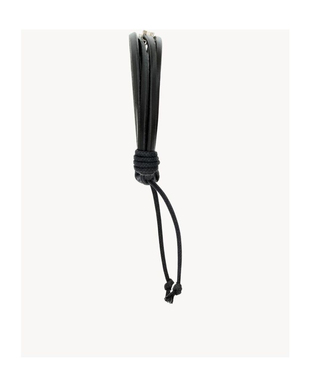 Saint Laurent Black Cassandre Multi-Strand Bracelet for men