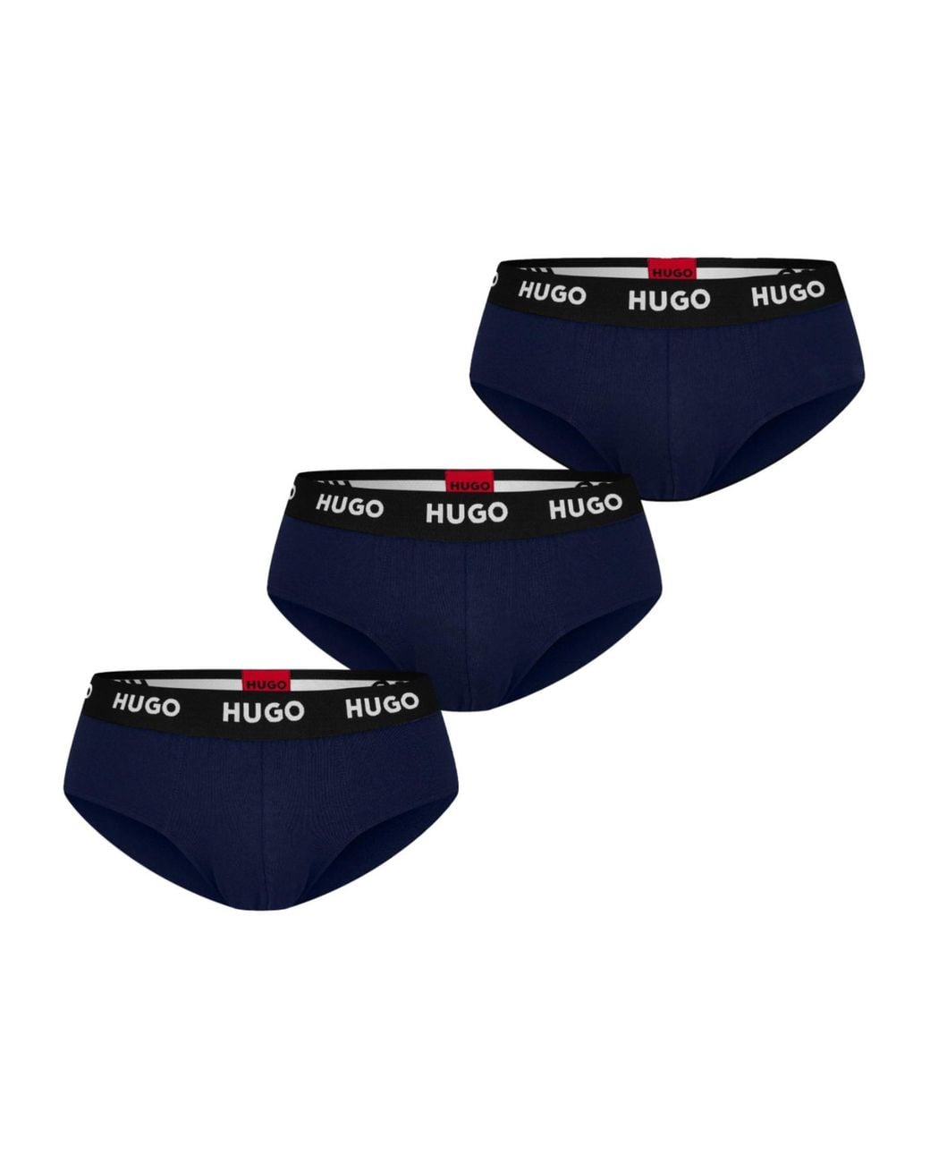 Boss Blue Cotton Logo Briefs for men