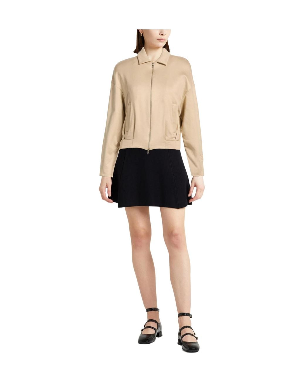 Max Mara Natural Hooded Track Jackets