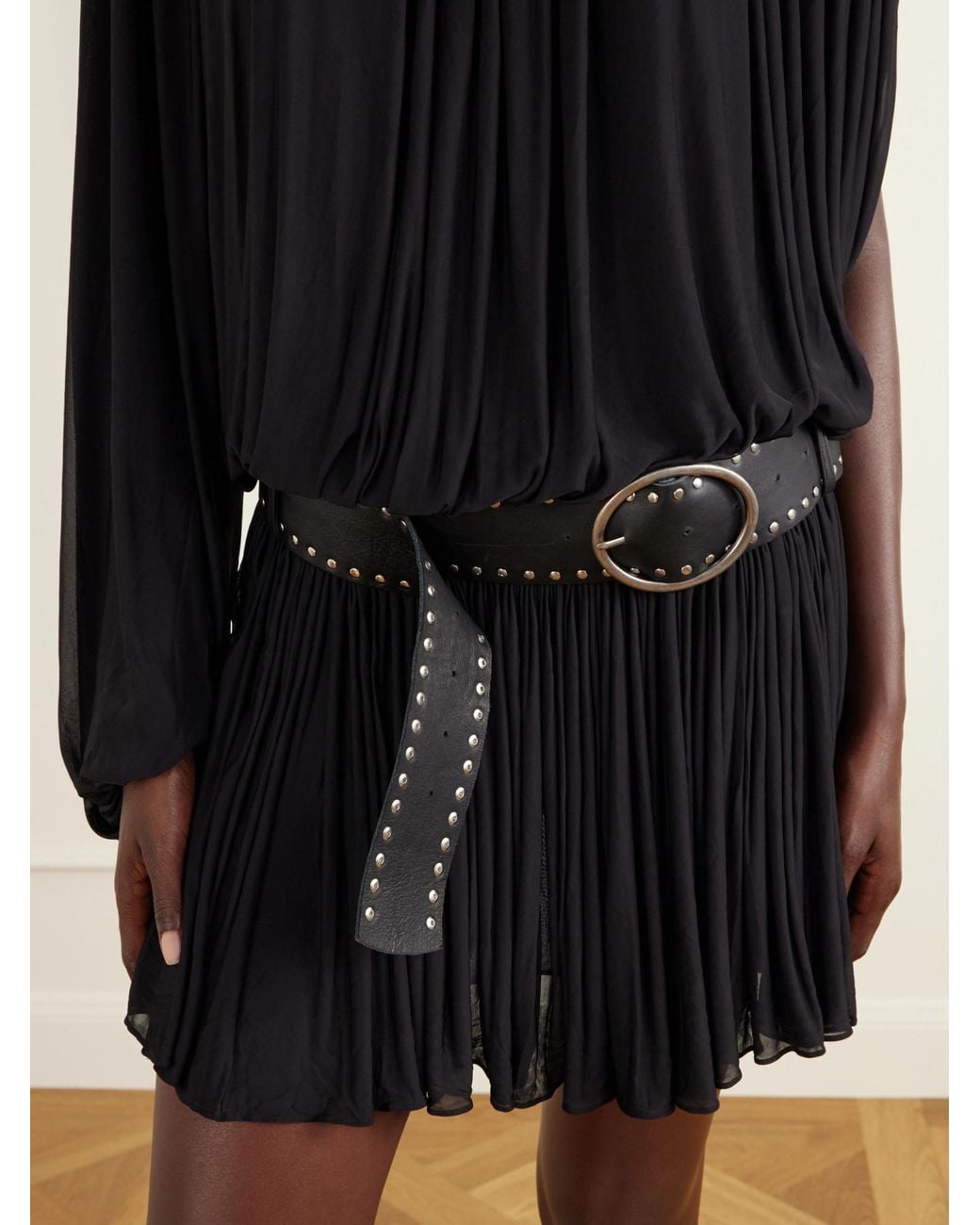 Christopher Esber Black Pleated Dress