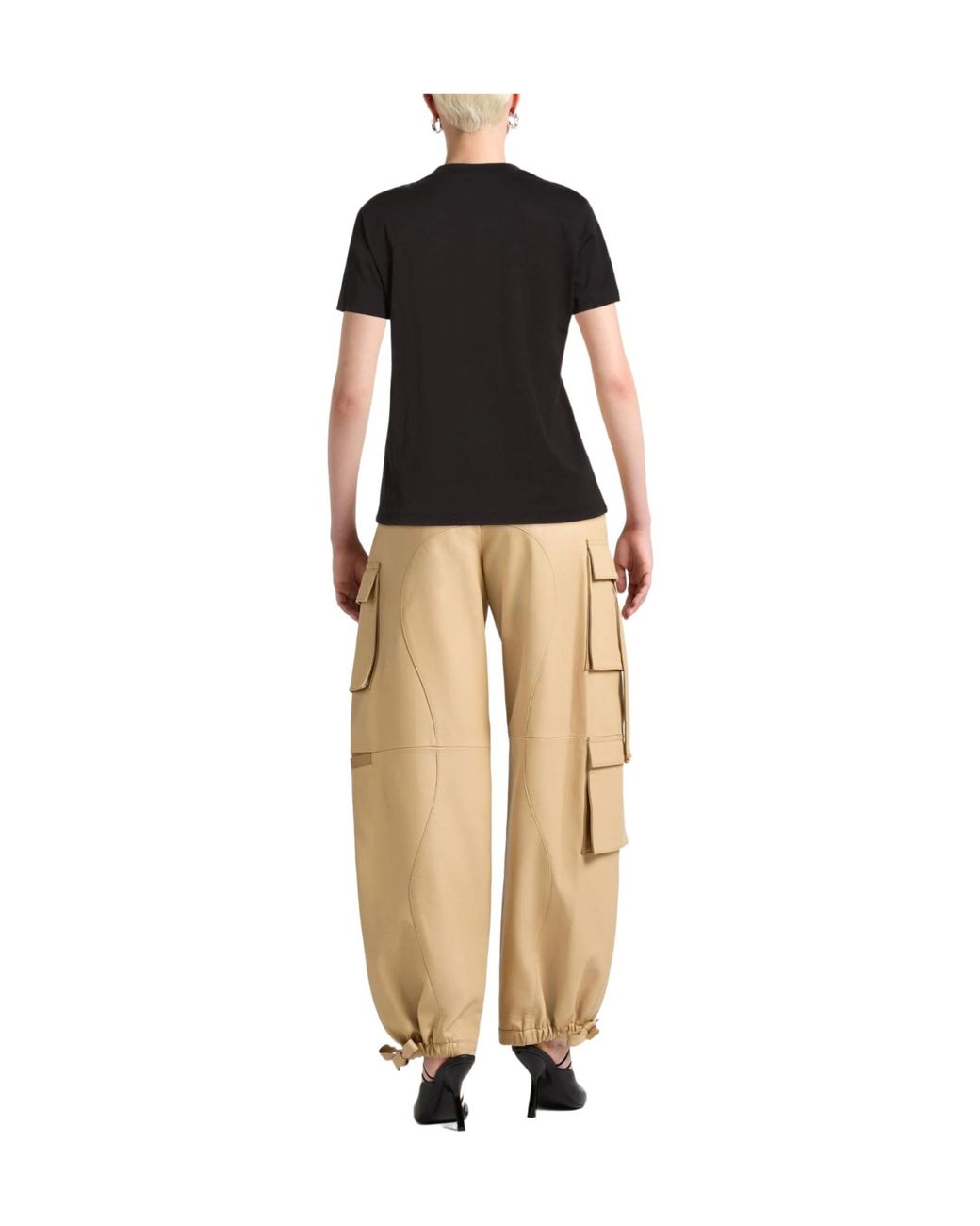 DIESEL Black Solid Color T-Shirts
