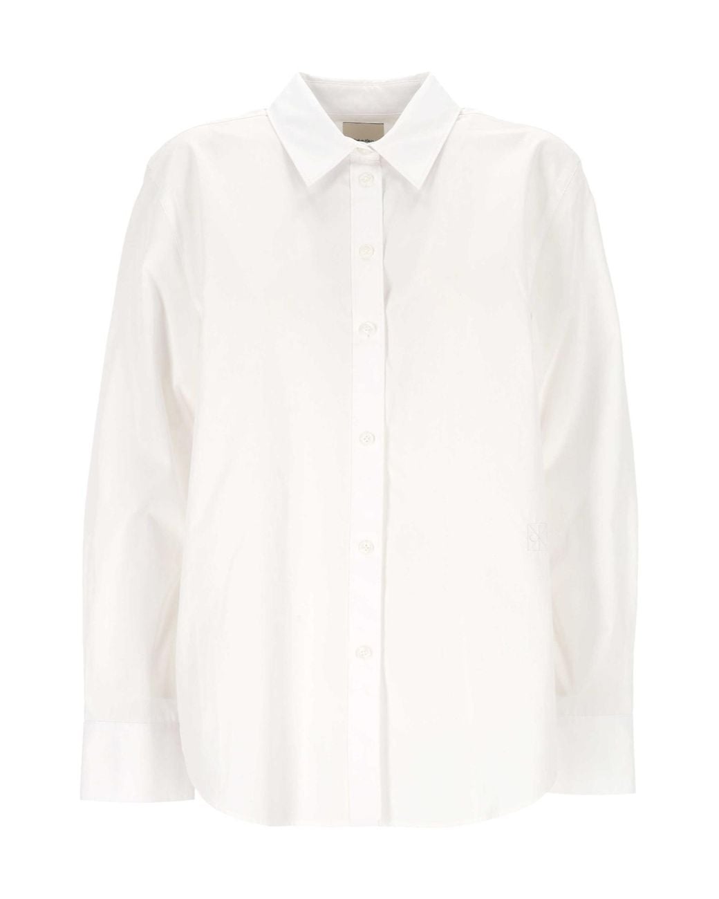 Calvin Klein White Relaxed Button-Up Shirt