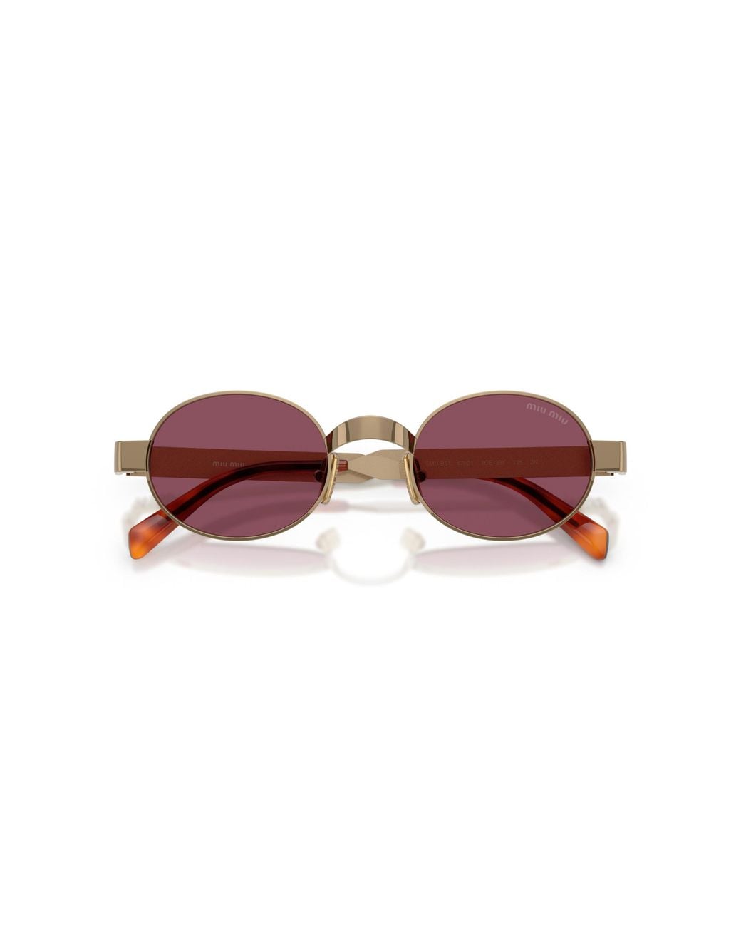 Miu Miu Multicolor Eyewear Envie Oval Frame Sunglasses