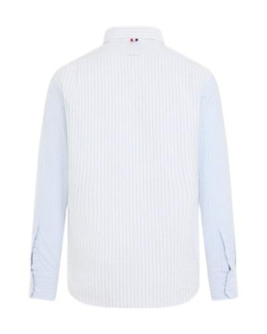 Thom Browne White Stripe Panel Button-Down Shirt for men