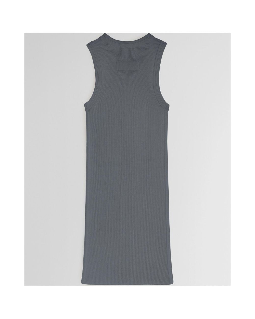 Phoebe Philo Gray Fine-Ribbed Tank Top