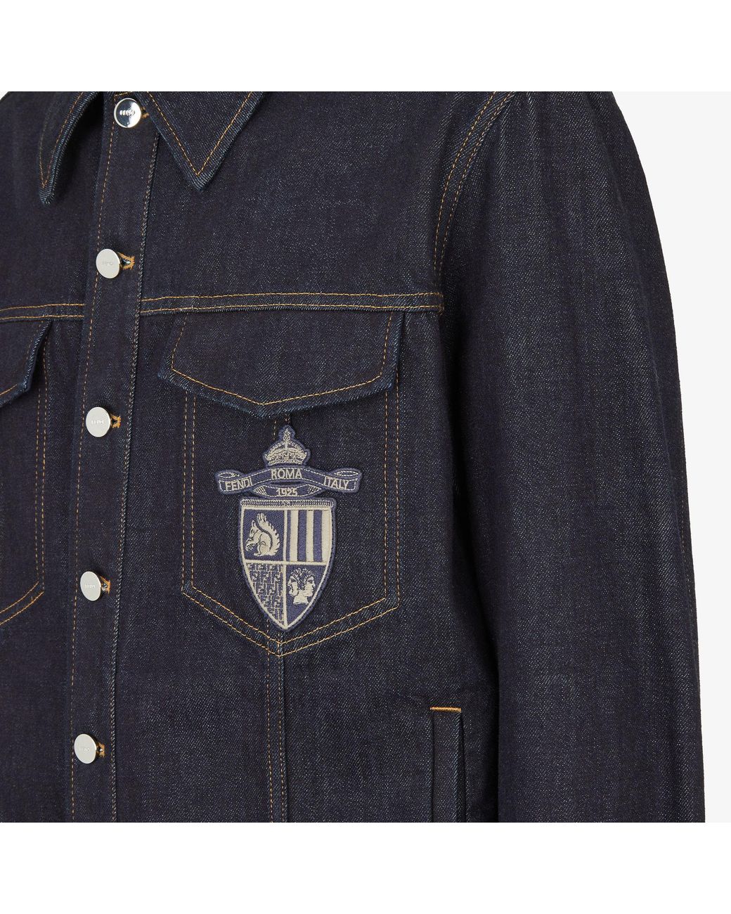 Fendi Blue Crest Jacket for men