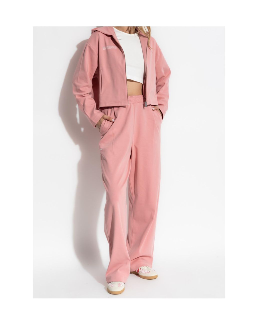 PANGAIA Pink Elastic Waist Track Pants