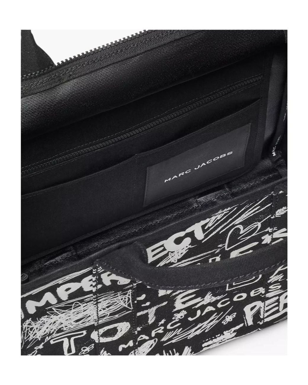 Marc Jacobs Black The Medium Printed Tote Bag