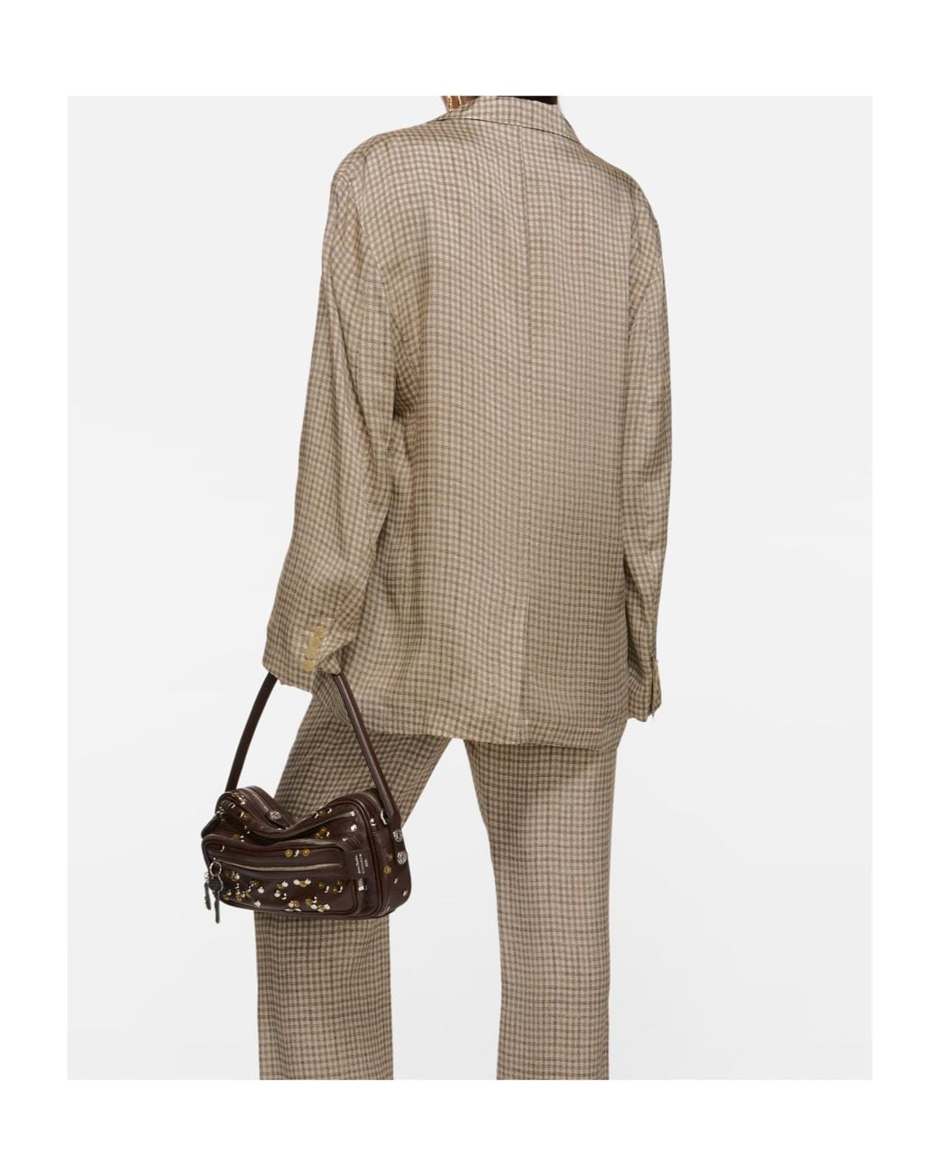 Acne Natural Faux-Fur Collar Jacket