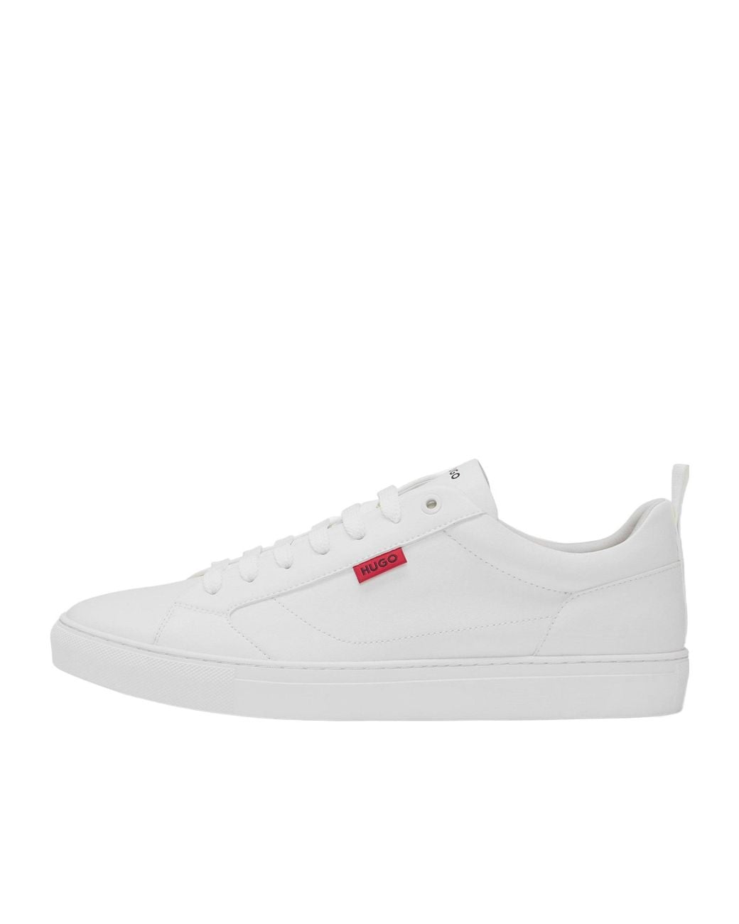 Boss White Lowtop Casual Sneakers for men