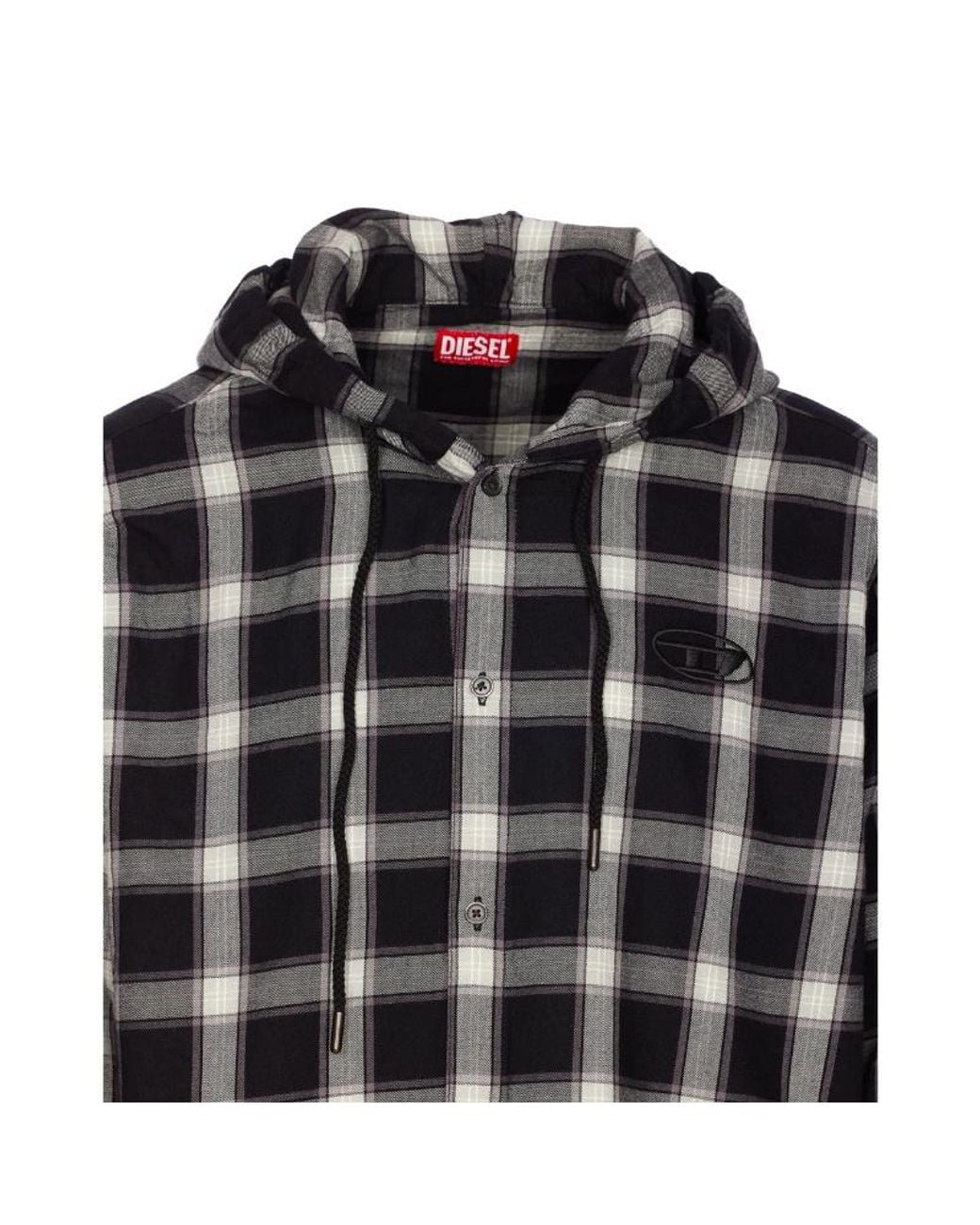 DIESEL Multicolor Logo Embroidered Checked Shirt for men