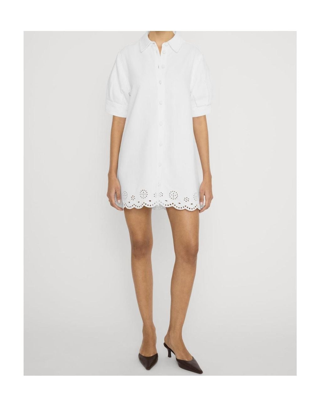 FRAME White Eyelet Play Dress