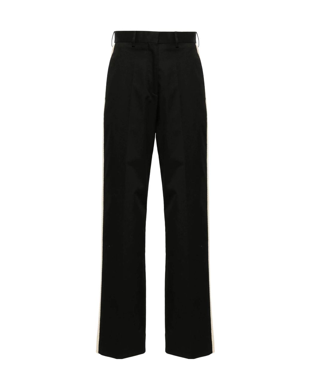 Palm Angels Black Cotton Trousers