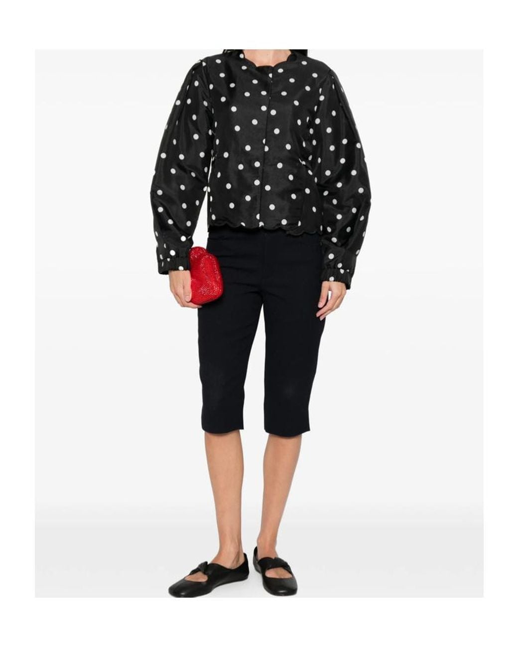 Stine Goya Black Quilted Dots Jacket