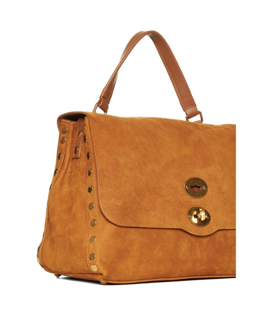 Zanellato Brown Clamshell Handbag