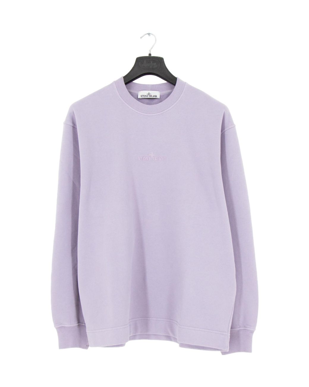 Stone Island Purple Crew Neck Sweatshirt for men