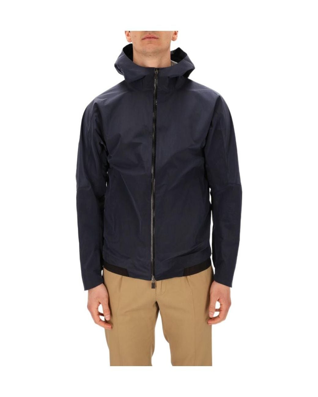 Herno Blue Long-Sleeved Casual Jacket for men