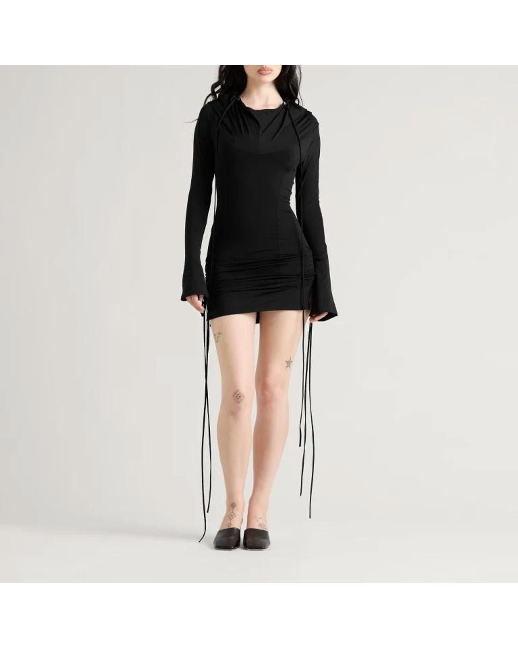 KNWLS Black Long-Sleeved Dress