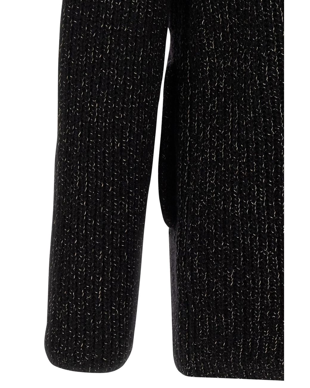 Brunello Cucinelli Black Long-Sleeved Double-Breasted Cardigan for men