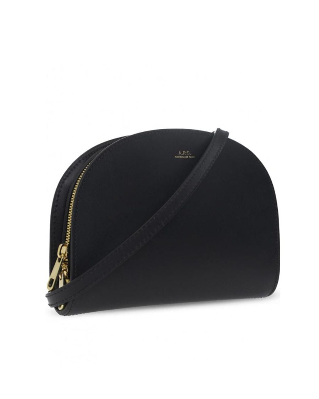 A.P.C. Black Demi Lune Clutch Bag