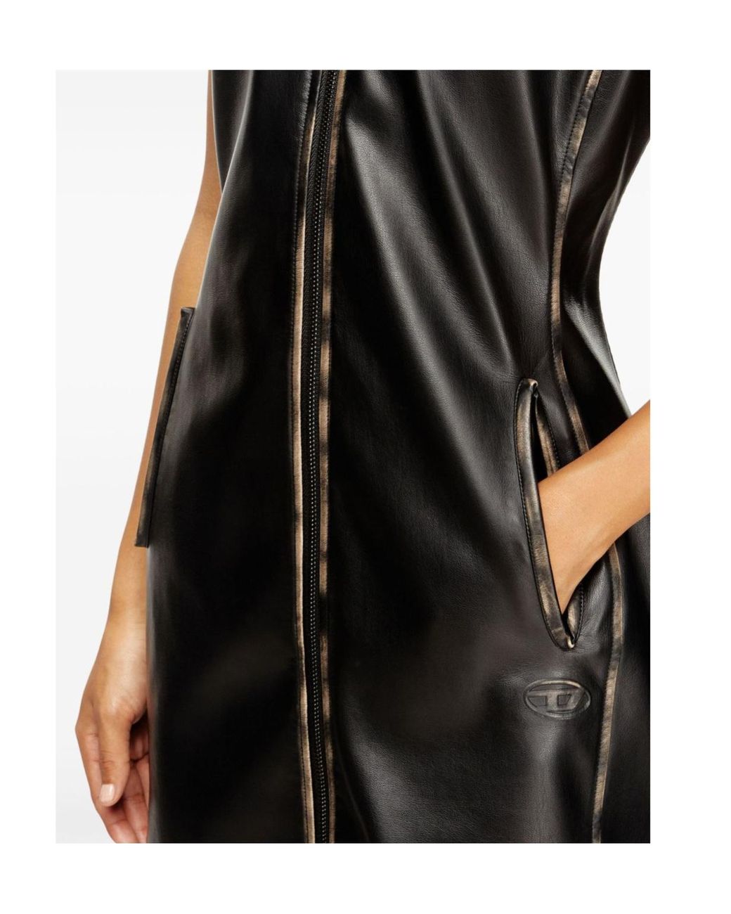 DIESEL Black 'D-Eneas' Sleeveless Short Dress