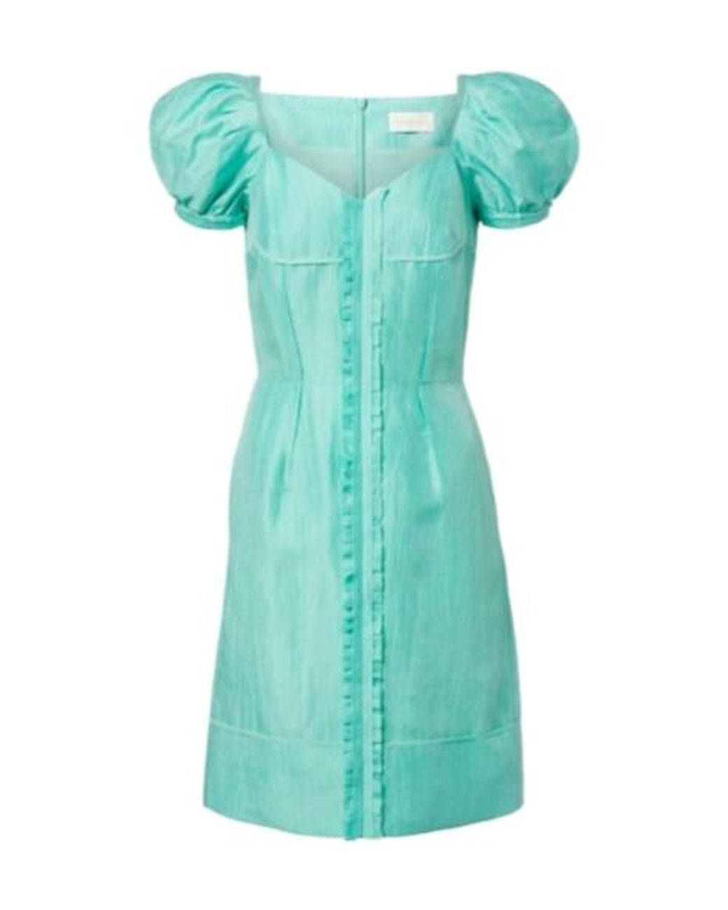 ShuShu/Tong Green Linen-Blend Midi Dress