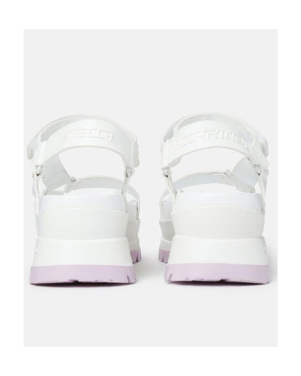 Stella McCartney White Trace Platform Strap Sandals