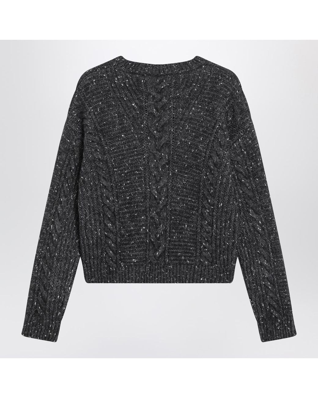 Max Mara Gray Studio Crasso Crewneck Ribbed Jumper