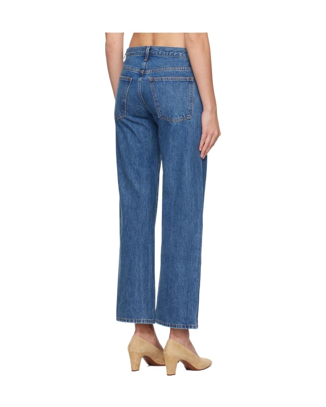 Khaite Blue Kerrie Straight-Leg Jeans