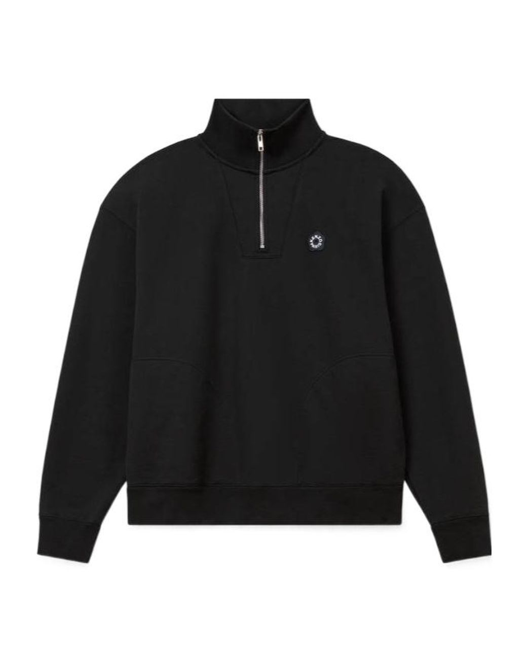 KENZO Black Boke Flower 2.0 Embroidered Zipped Sweatshirt for men