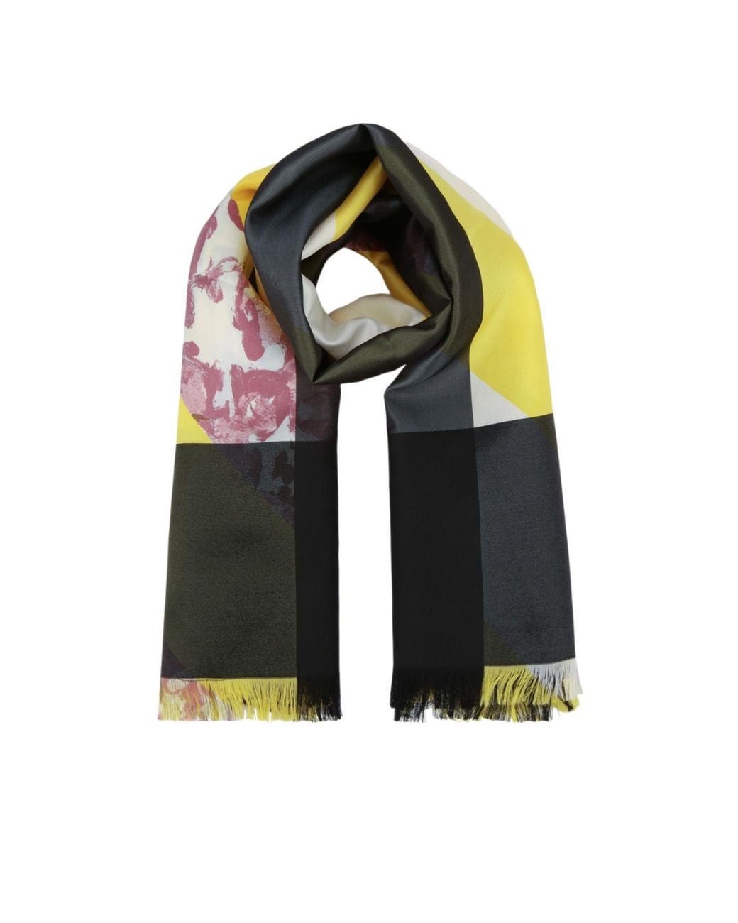 Dior Multicolor Color-Block Scarf