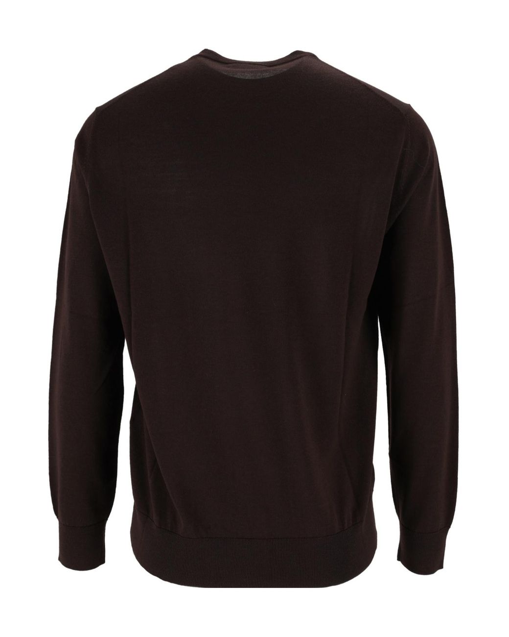 Ballantyne Black Crewneck Ribbed Jumper for men