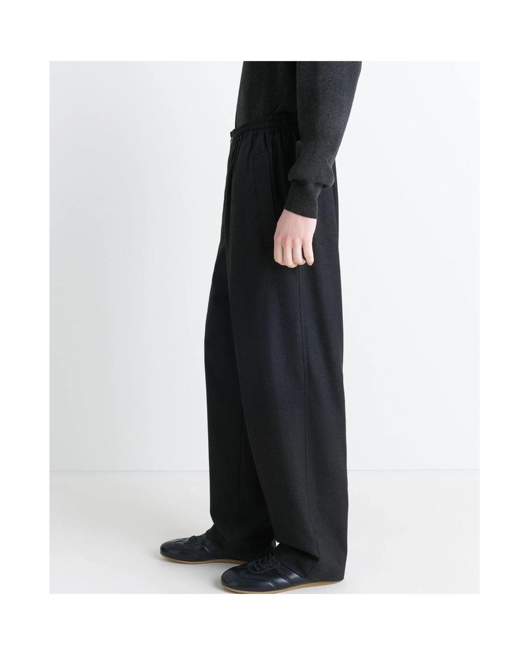 Lemaire Black Soft Pyjama Pants for men