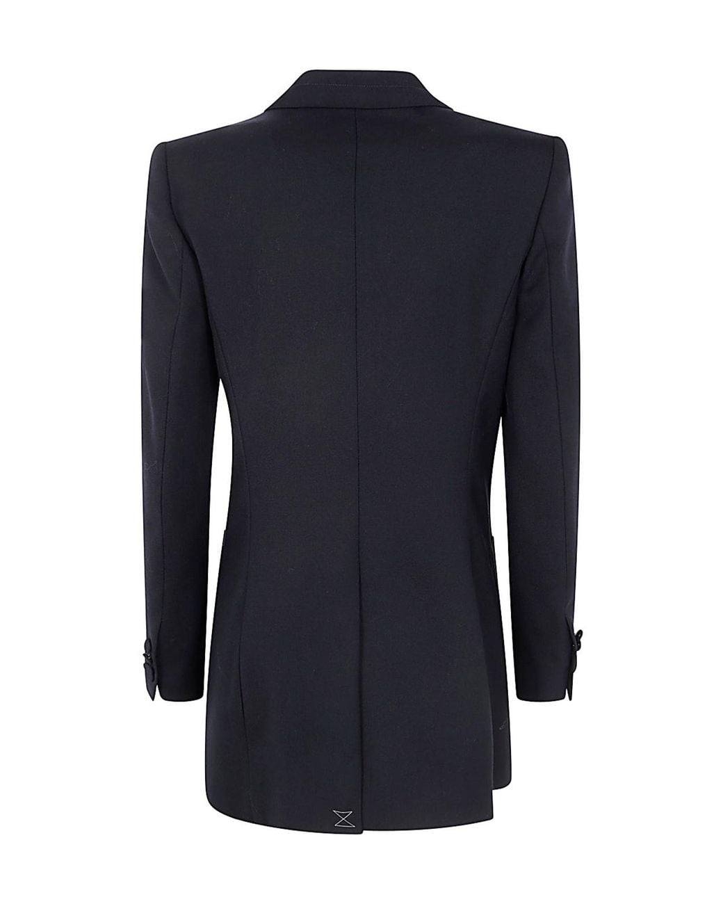 Dries Van Noten Blue Double-Breasted Long-Sleeved Jacket