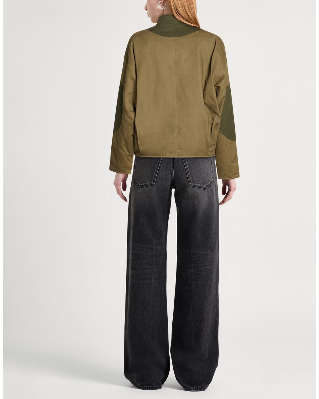Rag & Bone Green Color Block Casual Jacket