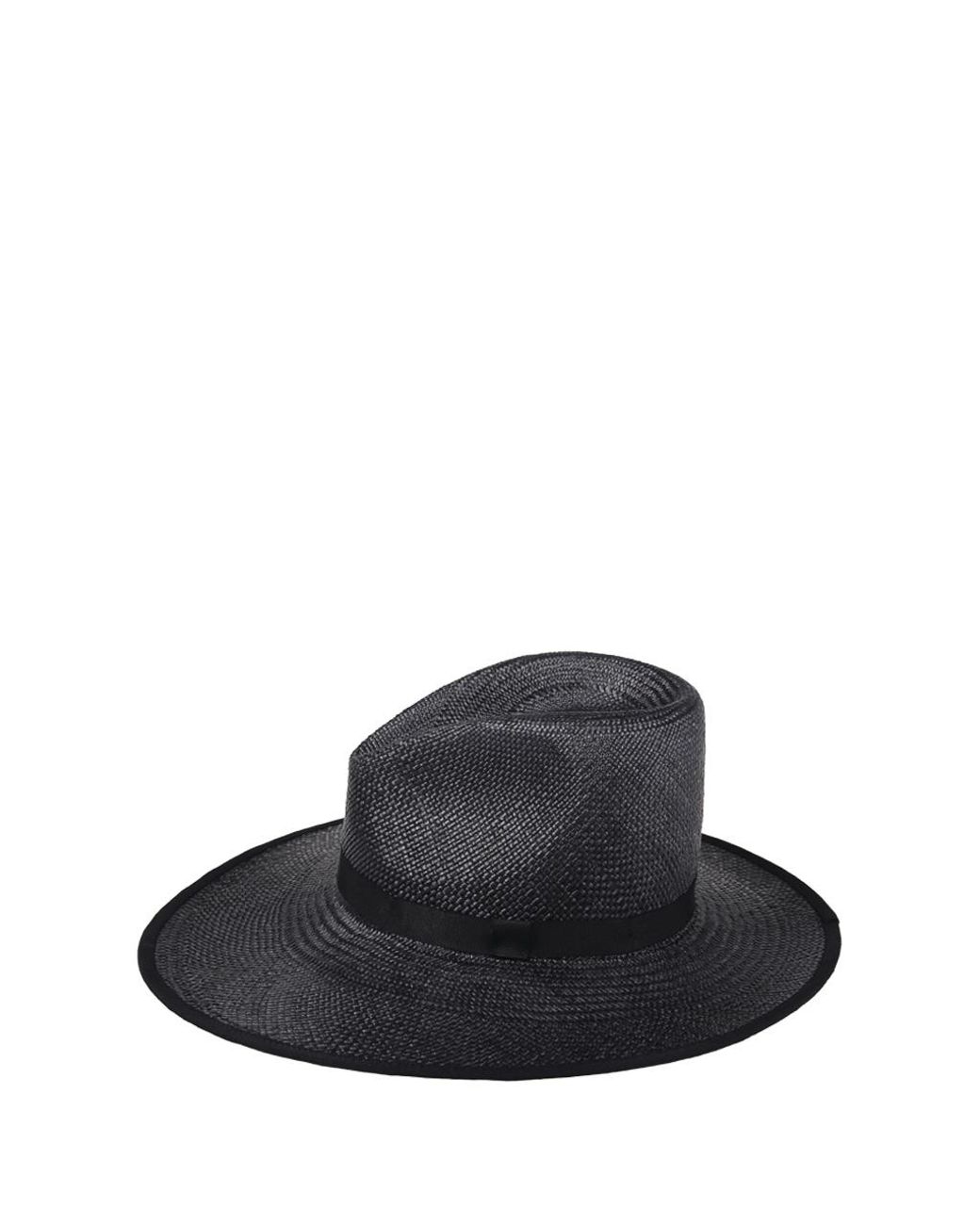 Max Mara Blue Cellula Straw Hat