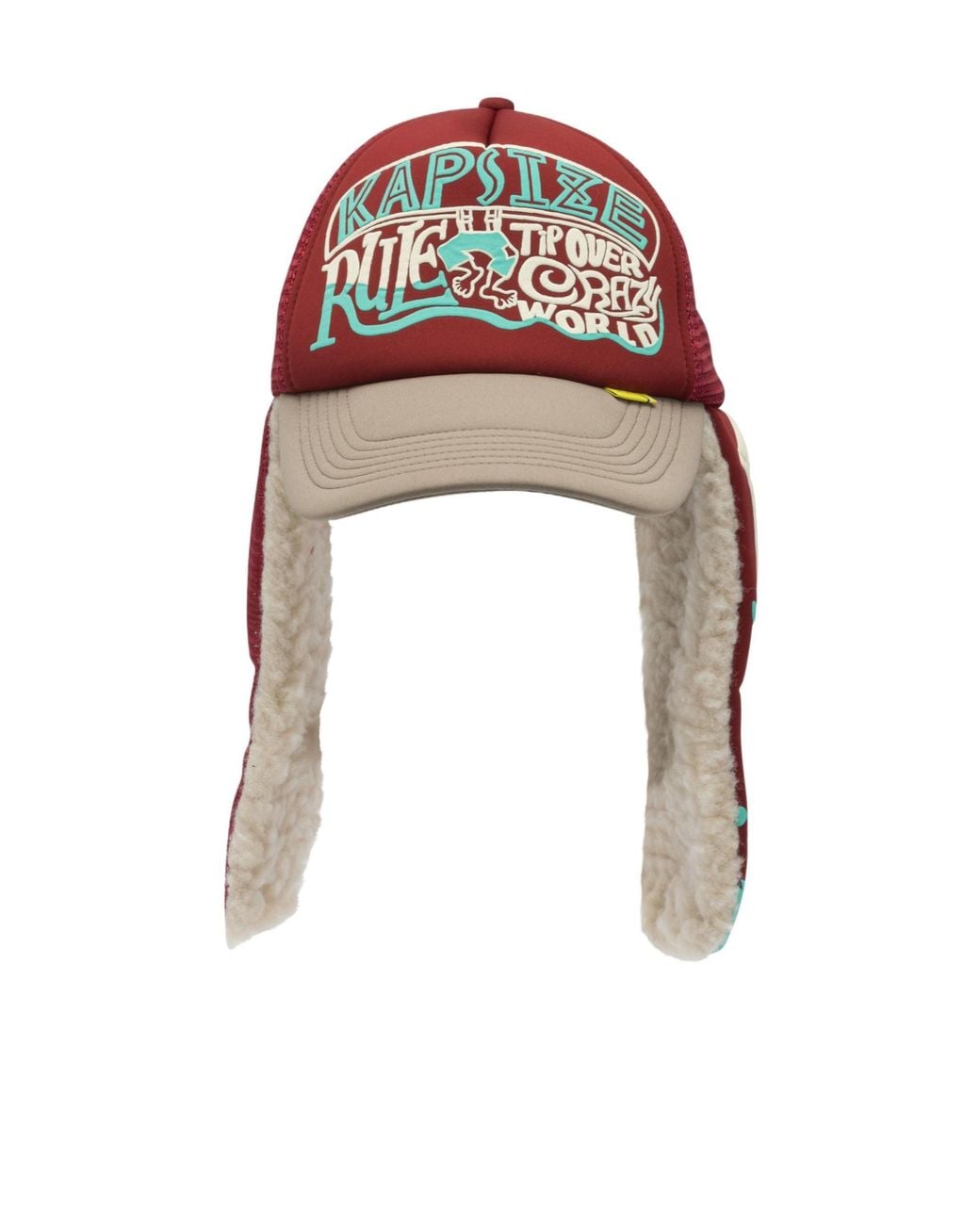 Kapital Red Kapsize Rule Trucker Cap for men