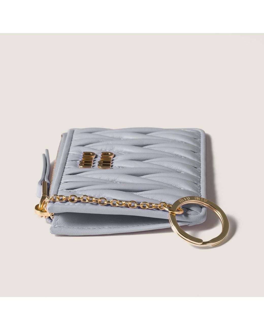 Miu Miu White Logo Card Holder