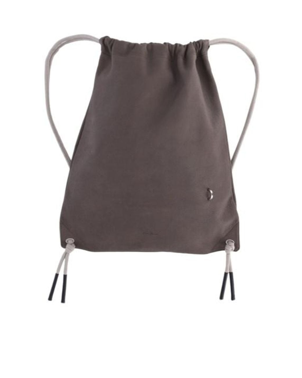 Rick Owens Brown Drawstring Backpack