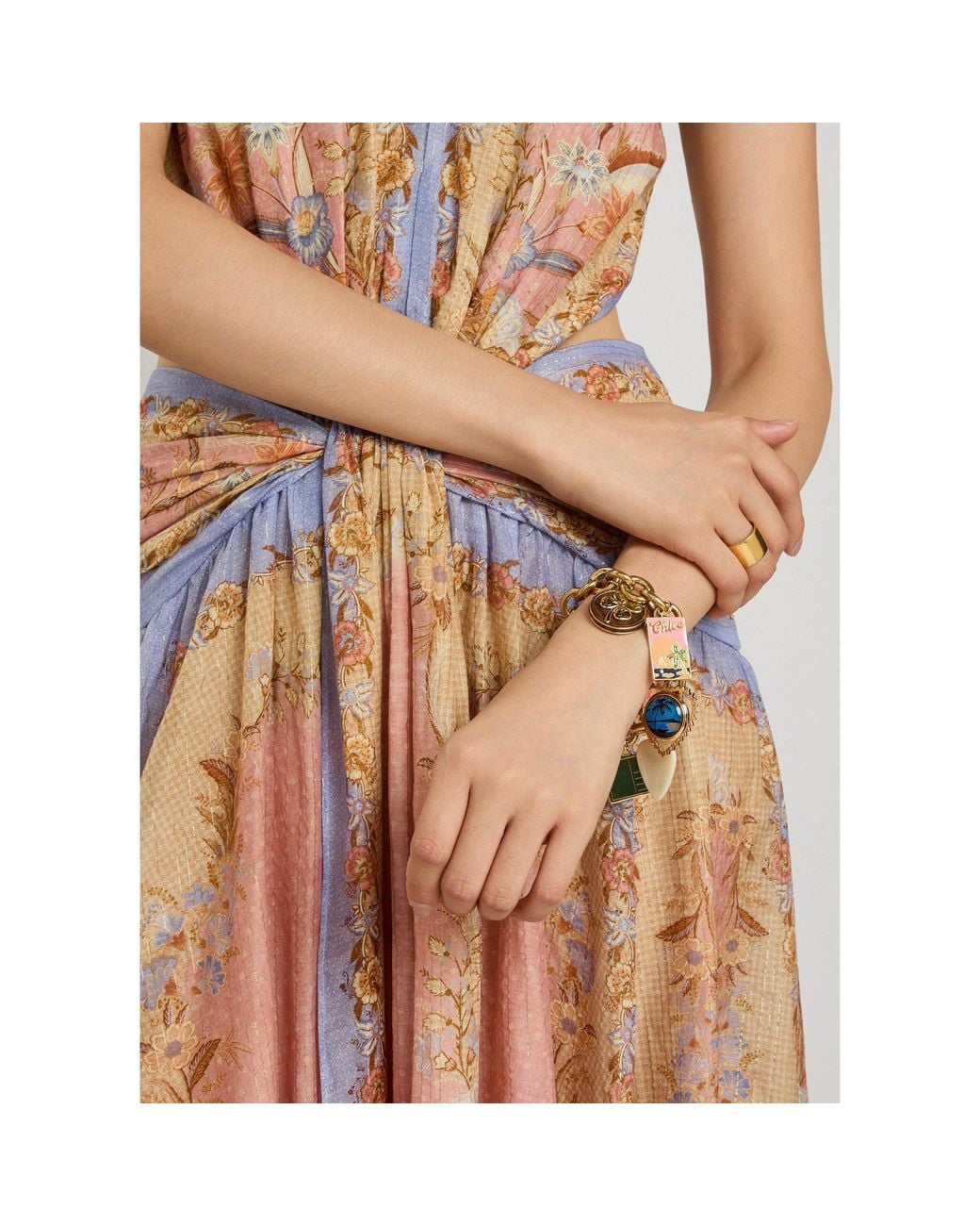 Chloé Metallic Mini Charm Bracelet