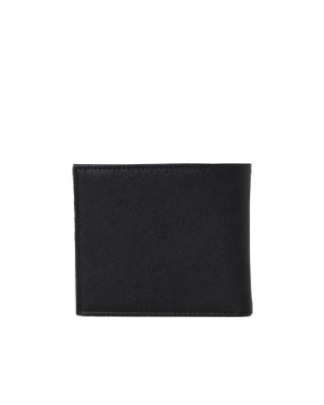 Emporio Armani Black Logo Detailed Bifold Wallet for men